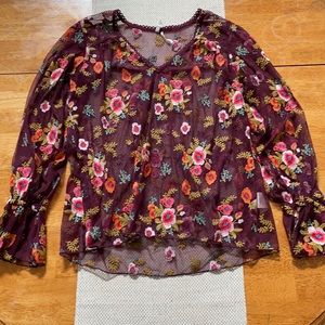 Anthropologie XS long sleeve blouse